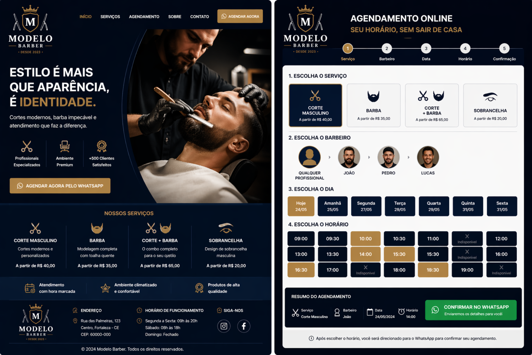 Modelo Barbearia